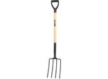 Forcone F5125, 4 Denti, Con Manico A D, Wood:Hand