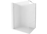 Mexen Kioto Parete Doccia Walk-In 120 X 200 Cm, Sabbia 8 Mm, Cromo - 800-120-101-01-30