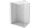 Mexen Kioto Parete Doccia Walk-In 70 X 200 Cm, Trasparente 8 Mm, Cromo - 800-070-101-01-00