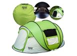 Acra Outdoor ST30 Tenda Autopieghevole Per 2-3 Persone/2Sec - Verde Con Oscurante
