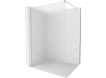 Mexen Kioto Parete Doccia Walk-In 140 X 200 Cm, Brina 8 Mm, Nichel Spazzolato - 800-140-101-97-30