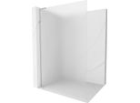 Mexen Kioto L Parete Doccia Walk-In 90 X 200 Cm, Brina, Cromo - 800-090-103-01-30