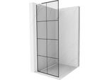 Mexen Kioto L Parete Doccia Walk-In 70 X 200 Cm, Griglia Nera, Bianco - 800-070-103-20-77