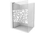 Mexen Kioto L Parete Doccia Walk-In 90 X 200 Cm, Motivo Bianco, Nero - 800-090-103-70-85