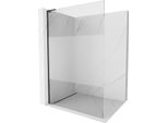 Mexen Kioto L Parete Doccia Walk-In 90 X 200 Cm, Trasparente/Brina, Nero - 800-090-103-70-35