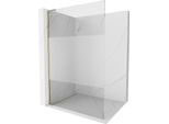 Mexen Kioto L Parete Doccia Walk-In 90 X 200 Cm, Trasparente/Ghiacciato, Oro - 800-090-103-50-35
