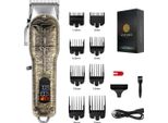 Inf Tagliacapelli Professionale Retro Gold - Senza Fili, Regolabile, Led