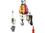 Vevor Argano Elettrico A Fune Da 300 Kg, Paranco Elettrico A Fune 2 In 1 Da 1500 W, Paranco Con Altezza Di Sollevamento Di 30 M, Trazione Del Cavo Di 18,9 M/Min, Con Telecomando Cablato E Wireless Per Fabbrica, Magazzino E Garage