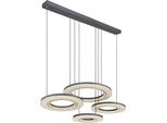 Globo Illuminazione Lampada A Sospensione Blasius Lwh 100X50X120 Cm Nero Lampada A Sospensione