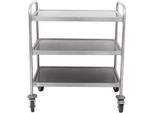 Carrello Di Servizio In Acciaio Inox Skyrainbow - 3 Livelli - 1000 X 500 X 940 Mm