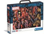 Clementoni 39675 - Puzzle Da 1000 Pezzi Valigetta Disney - Marvel