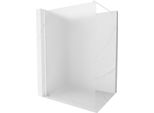 Mexen Kioto Parete Doccia Walk-In 90 X 200 Cm, Ghiaccio 8 Mm, Bianca - 800-090-101-20-30