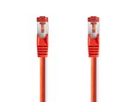 Cavo Di Rete CAT6 | RJ45 Maschio | RJ45 Maschio | S/Ftp | 1,00 M | Rotondo | Lszh | Rosso | Etichetta