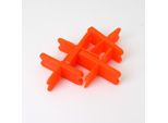 Inf Set Di 4 Distanziatori Per Terrazze - Distanziatori In Plastica Arancio-Rossa