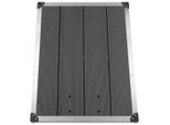 Vidaxl Piatto Doccia Da Giardino In Acciaio Inox Wpc 80 X 62 Cm Grigio