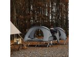 Sobuy OGS60 Lettino Da Campeggio Con Tenda Lancio Tenda Lettino Da Campeggio 4In1 Con Lettino Da Campeggio Sacco A Pelo Materasso E Accessori Tenda