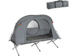 Sobuy OGS60 Lettino Da Campeggio Con Tenda Lancio Tenda Lettino Da Campeggio 4In1 Con Lettino Da Campeggio Sacco A Pelo Materasso E Accessori Tenda