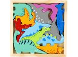 Puzzle In Legno 12El Dinosauri 500646 Mega Creative