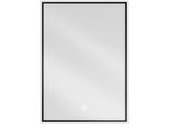 Mexen Erma Specchio Da Bagno Retroilluminato 50 X 70 Cm, Led 6000K, Anti-Appannamento, Cornice Nera - 9814-050-070-611-70