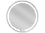 Mexen Rose Specchio Da Bagno Retroilluminato, Rotondo 70 Cm, Led 6000K, Antiappannamento - 9810-070-070-611-00