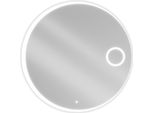 Mexen Ella Specchio Da Bagno Illuminato Con Specchietto Cosmetico, Rotondo 100 Cm, Led 6000K, Antinebbia - 9811-100-100-611-00