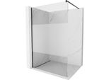 Mexen Kioto Parete Doccia Walk-In 70 X 200 Cm, Trasparente/Brina 8 Mm, Nero - 800-070-101-70-35