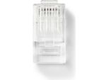 Connettore RJ45 | RJ45 Passante | Solido Utp CAT5 | Dritto | Placcato Oro | 10 Pz. | Pvc | Trasparente | Scatola