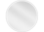 Mexen Loft Specchio Da Bagno Rotondo 60 Cm, Cornice Bianca - 9850-060-060-000-20