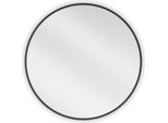 Mexen Loft Specchio Da Bagno Rotondo 65 Cm, Cornice Nera - 9850-065-065-000-70