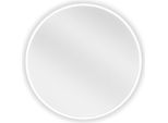Mexen Loft Specchio Da Bagno Rotondo 40 Cm, Cornice Bianca - 9850-040-040-000-20
