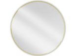 Mexen Loft Specchio Da Bagno Rotondo 95 Cm, Cornice Dorata - 9850-095-095-000-50