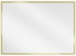 Mexen Loft Specchio Bagno Rettangolare 70 X 50 Cm, Cornice Dorata - 9852-070-050-000-50