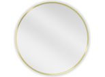 Mexen Loft Specchio Da Bagno Rotondo 60 Cm, Cornice Dorata - 9850-060-060-000-50