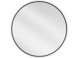 Mexen Loft Specchio Da Bagno Rotondo 70 Cm, Cornice Nera - 9850-070-070-000-70