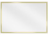 Mexen Loft Specchio Da Bagno Rettangolare 60 X 40 Cm, Cornice Dorata - 9852-060-040-000-50