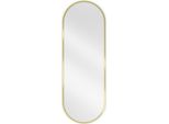 Mexen Loft Specchio Da Bagno Ovale 100 X 35 Cm, Cornice Dorata - 9851-100-035-000-50