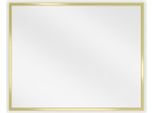 Mexen Loft Specchio Da Bagno Rettangolare 50 X 40 Cm, Cornice Dorata - 9852-050-040-000-50