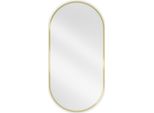 Mexen Loft Specchio Da Bagno Ovale 100 X 50 Cm, Cornice Dorata - 9851-100-050-000-50
