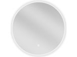 Mexen Erg Specchio Da Bagno Illuminato, Rotondo 50 Cm, Led 6000K, Antiappannamento - 9823-050-050-611-00