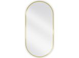 Mexen Loft Specchio Da Bagno Ovale 90 X 45 Cm, Cornice Dorata - 9851-090-045-000-50