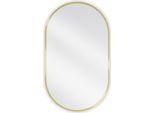 Mexen Loft Specchio Da Bagno Ovale 85 X 50 Cm, Cornice Dorata - 9851-085-050-000-50