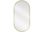Mexen Loft Specchio Da Bagno Ovale 80 X 40 Cm, Cornice Dorata - 9851-080-040-000-50