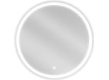 Mexen Gobi Specchio Da Bagno Retroilluminato, Rotondo 70 Cm, Led 6000K, Antiappannamento - 9801-070-070-611-00