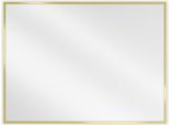 Mexen Loft Specchio Da Bagno Rettangolare 80 X 60 Cm, Cornice Dorata - 9852-080-060-000-50