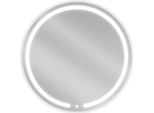 Mexen Rose Specchio Da Bagno Illuminato, Rotondo 80 Cm, Led 6000K, Antiappannamento - 9810-080-080-611-00