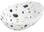 Mexen Elza Lavabo Da Appoggio 40 X 33 Cm, Pietra Bianca Terrazzo - 21014083