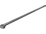 Mexen Supporto Dritto Per Parete Doccia 6-8 Mm, Gun Gray Spazzolato - 800-01-66