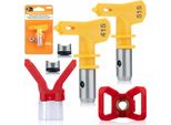 Rosfix Set Ultra Spray 415/515 – Protezione Ugello Di Spruzzatura 7/8” + 2 Ugelli Di Vernice | Per Spruzzatori Di Vernice Airless
