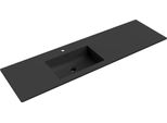 Mexen Otis Lavabo Incassato Nel Piano Sinistro 161 X 46,5 Cm, Nero Opaco - 25181671L