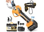 Potatore Elettrico, Motore Brushless, Display Led, Potatore Per Alberi, Due Batterie